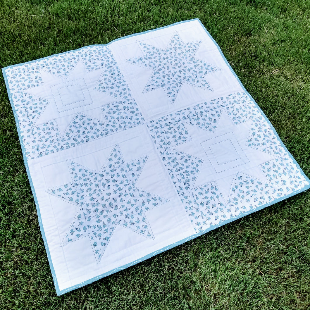 Sawtooth Star Baby Quilt